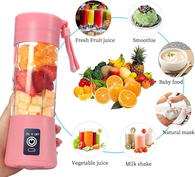 2-in-1 Juicer Bottle | Compact & Sleek | Travel-Friendly