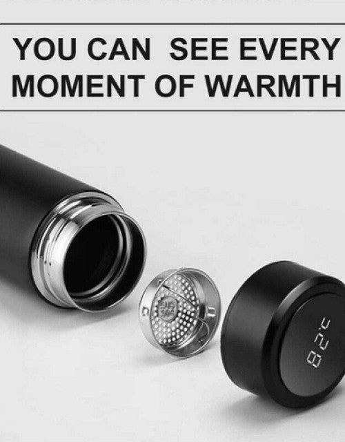 Hot & Cool Smart Vacuum Insulated Thermos Water Bottle With Smart LED Temperature Display