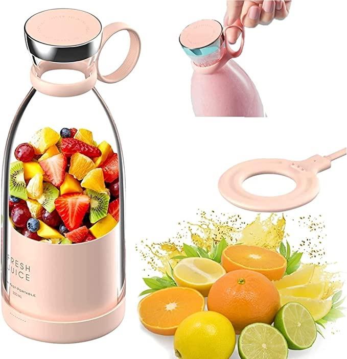Fresh Juice Portable Blender 350ML Grinder For Smoothie or Shakes, Mini Juicer