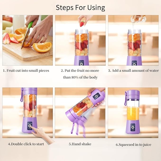 2-in-1 Juicer Bottle | Compact & Sleek | Travel-Friendly
